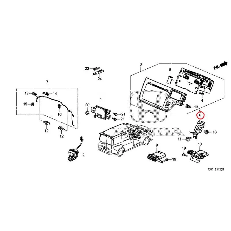 [NEW] JDM HONDA STEP WGN SPADA RP5 2020 Navigation System/Rear Camera/ETC Unit GENUINE OEM - Image 9