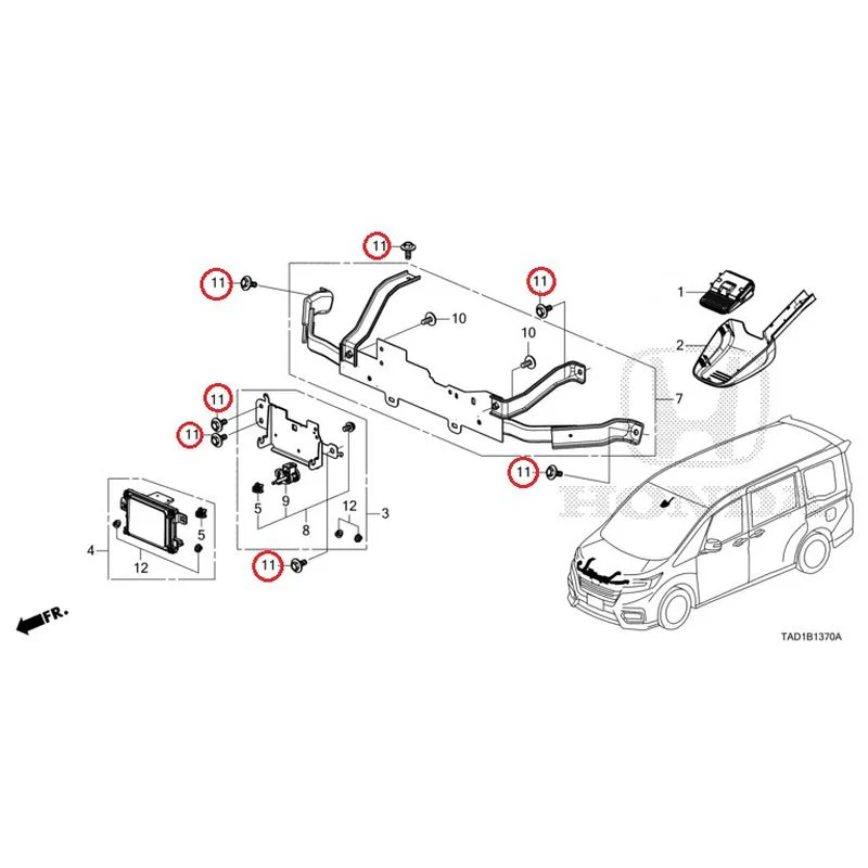 [NEW] JDM HONDA STEP WGN SPADA RP5 2020 Radar GENUINE OEM - Image 11
