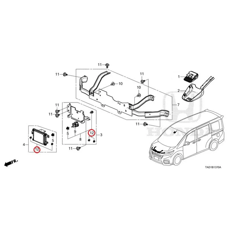 [NEW] JDM HONDA STEP WGN SPADA RP5 2020 Radar GENUINE OEM - Image 12