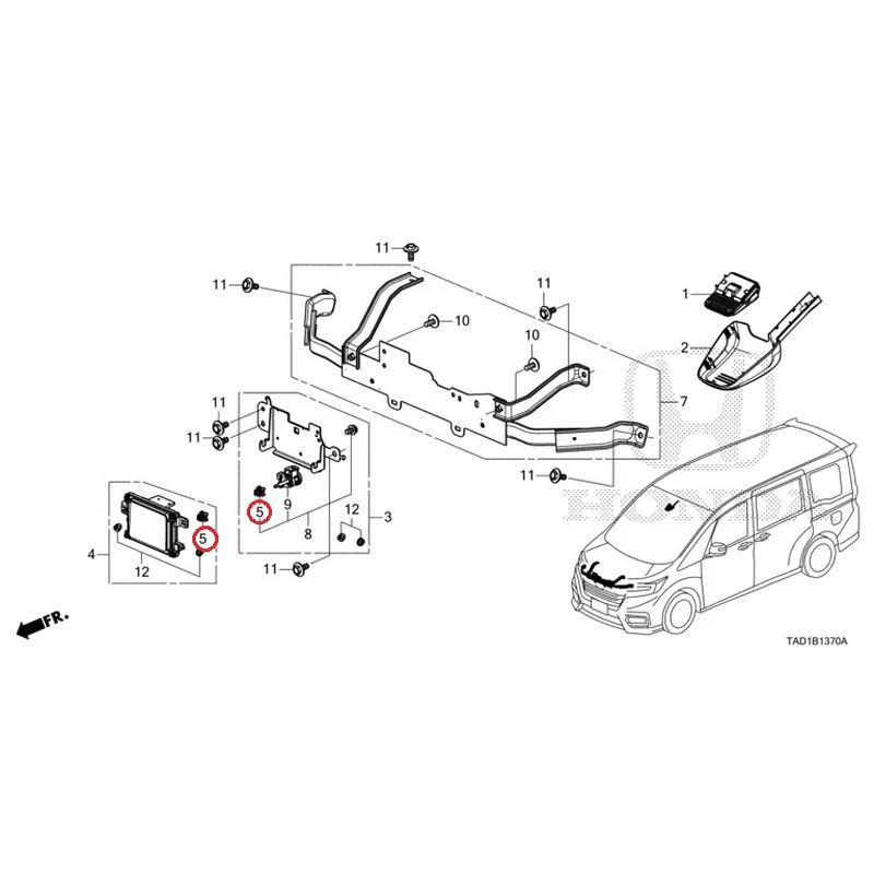 [NEW] JDM HONDA STEP WGN SPADA RP5 2020 Radar GENUINE OEM - Image 6