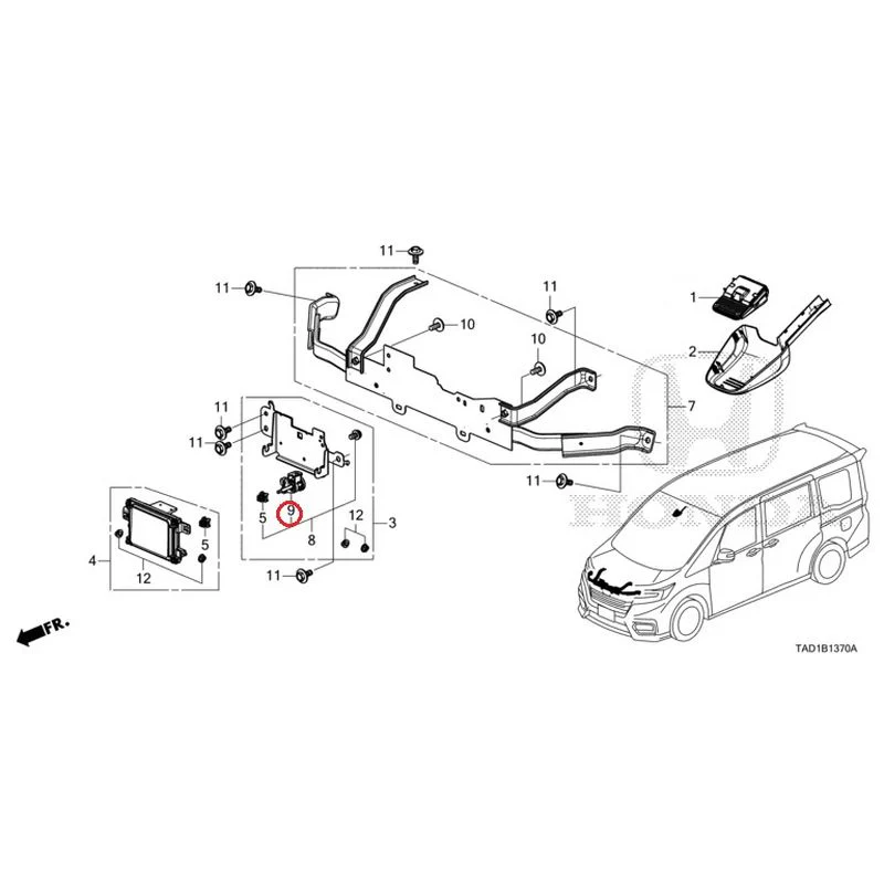 [NEW] JDM HONDA STEP WGN SPADA RP5 2020 Radar GENUINE OEM - Image 9