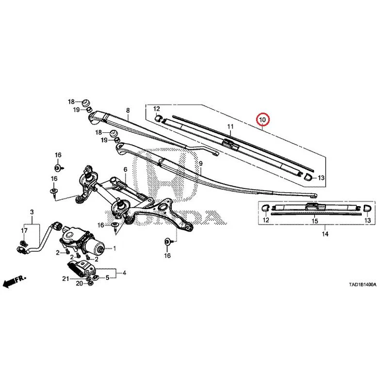 [NEW] JDM HONDA STEP WGN SPADA RP5 2020 Front Windshield Wiper GENUINE OEM - Image 10