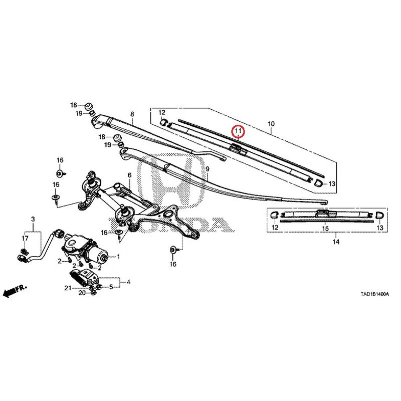[NEW] JDM HONDA STEP WGN SPADA RP5 2020 Front Windshield Wiper GENUINE OEM - Image 11