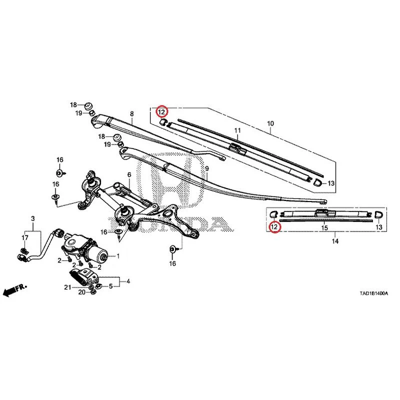 [NEW] JDM HONDA STEP WGN SPADA RP5 2020 Front Windshield Wiper GENUINE OEM - Image 12