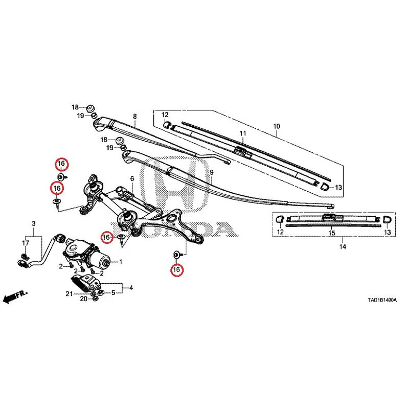 [NEW] JDM HONDA STEP WGN SPADA RP5 2020 Front Windshield Wiper GENUINE OEM - Image 16