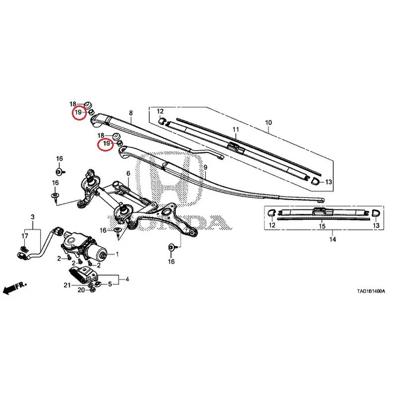 [NEW] JDM HONDA STEP WGN SPADA RP5 2020 Front Windshield Wiper GENUINE OEM - Image 19