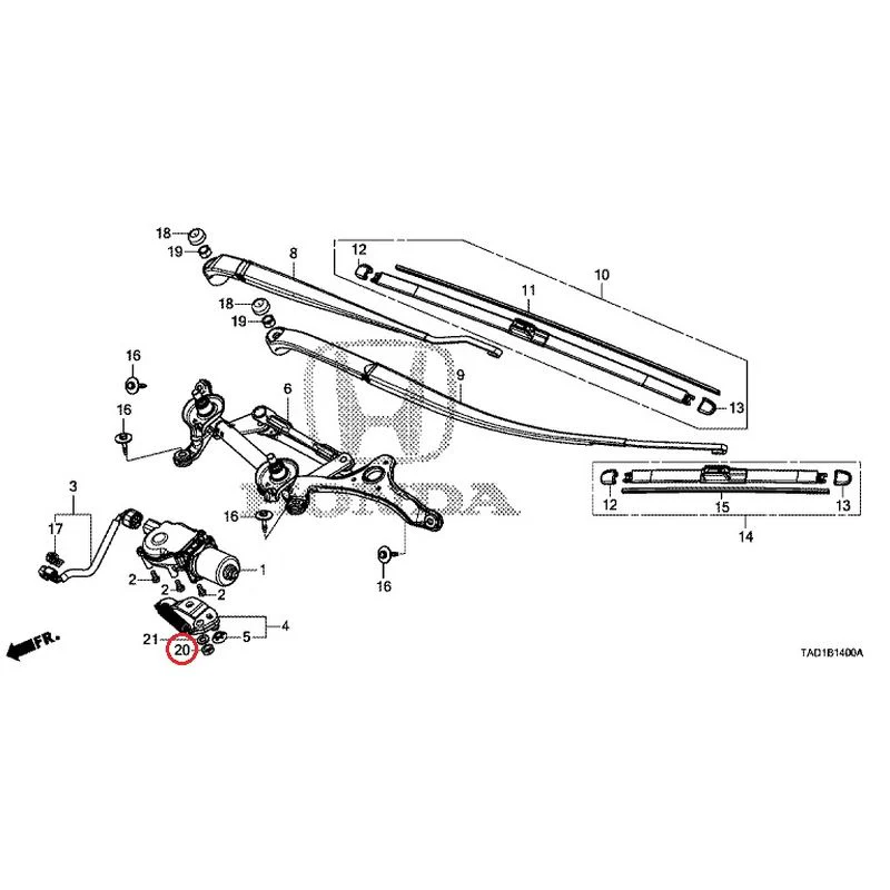 [NEW] JDM HONDA STEP WGN SPADA RP5 2020 Front Windshield Wiper GENUINE OEM - Image 20