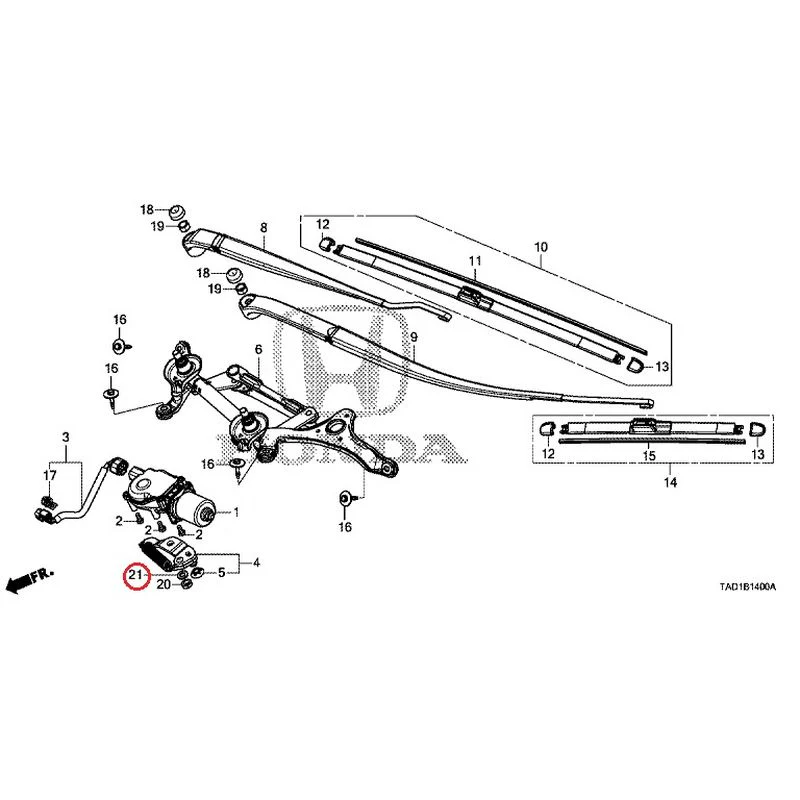 [NEW] JDM HONDA STEP WGN SPADA RP5 2020 Front Windshield Wiper GENUINE OEM - Image 21