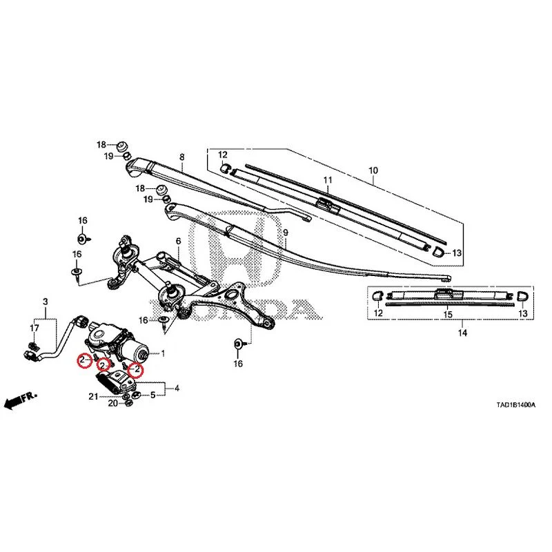 [NEW] JDM HONDA STEP WGN SPADA RP5 2020 Front Windshield Wiper GENUINE OEM - Image 3