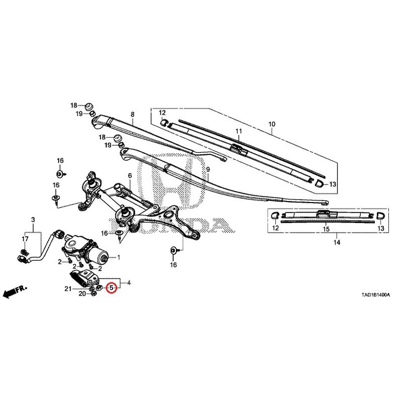 [NEW] JDM HONDA STEP WGN SPADA RP5 2020 Front Windshield Wiper GENUINE OEM - Image 6