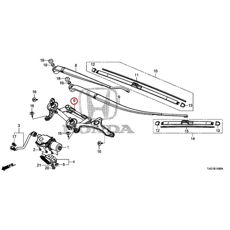 [NEW] JDM HONDA STEP WGN SPADA RP5 2020 Front Windshield Wiper GENUINE OEM - Image 7