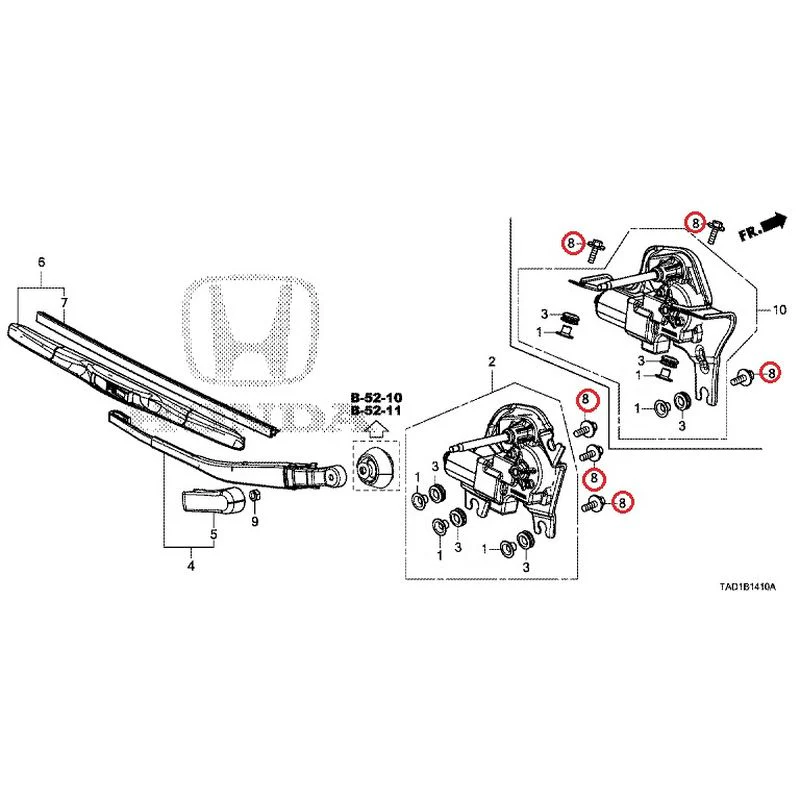 [NEW] JDM HONDA STEP WGN SPADA RP5 2020 Rear Windshield Wiper GENUINE OEM - Image 10