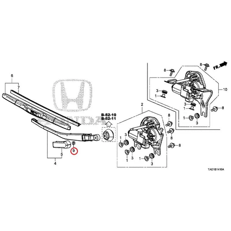[NEW] JDM HONDA STEP WGN SPADA RP5 2020 Rear Windshield Wiper GENUINE OEM - Image 11