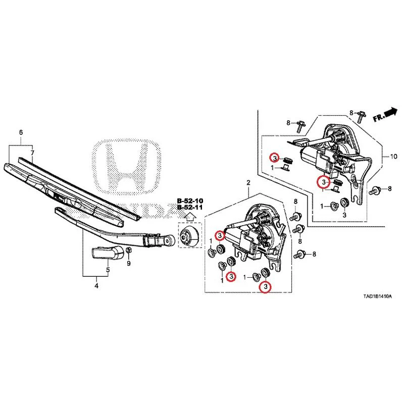 [NEW] JDM HONDA STEP WGN SPADA RP5 2020 Rear Windshield Wiper GENUINE OEM - Image 4