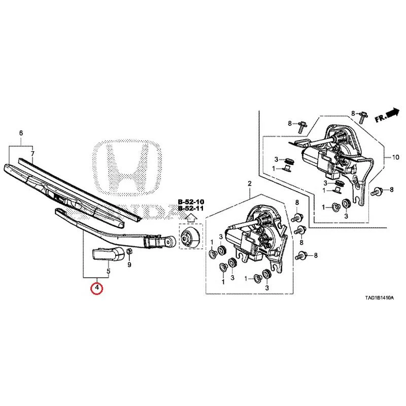 [NEW] JDM HONDA STEP WGN SPADA RP5 2020 Rear Windshield Wiper GENUINE OEM - Image 5