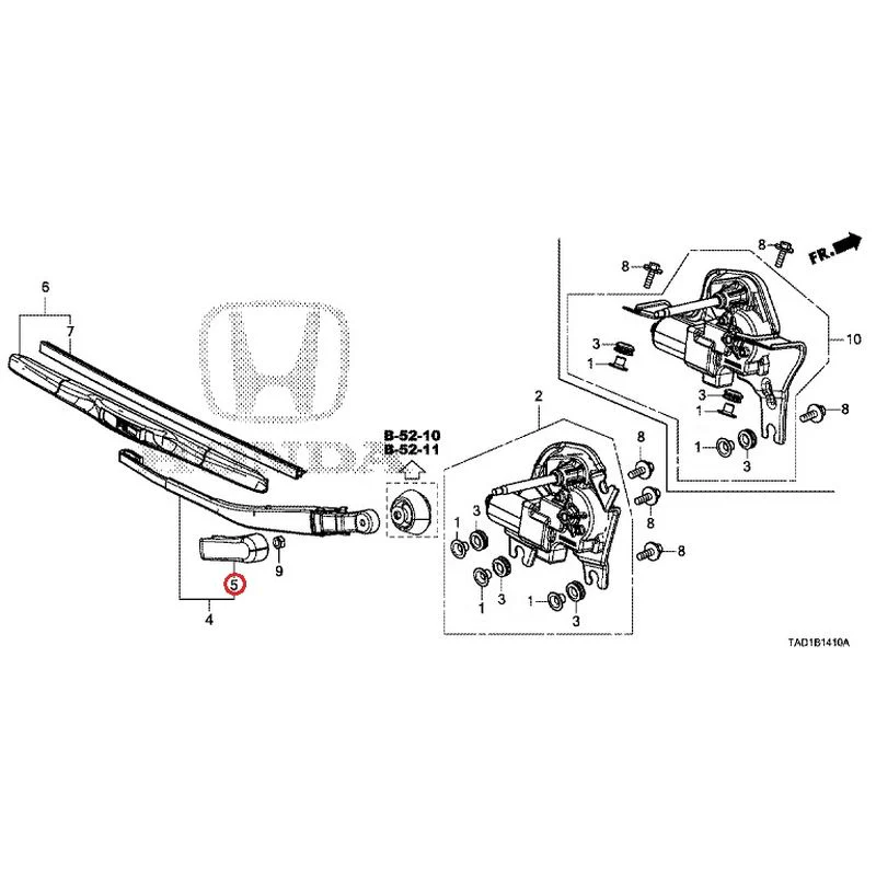 [NEW] JDM HONDA STEP WGN SPADA RP5 2020 Rear Windshield Wiper GENUINE OEM - Image 6