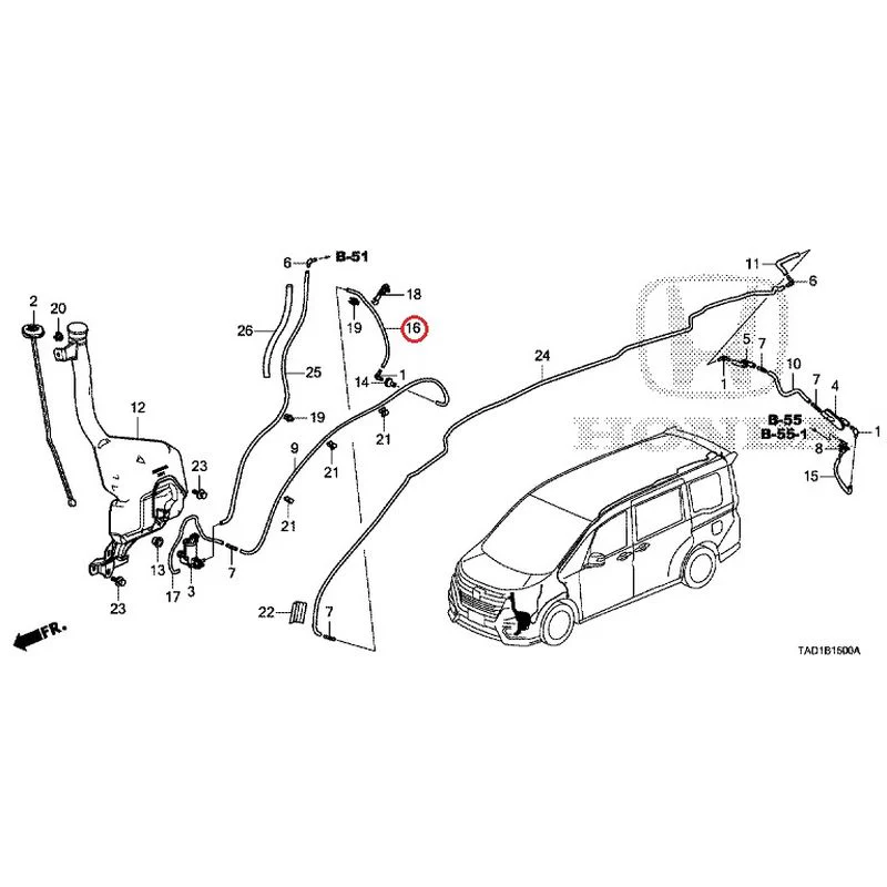 [NEW] JDM HONDA STEP WGN SPADA RP5 2020 Windshield Washer GENUINE OEM - Image 17