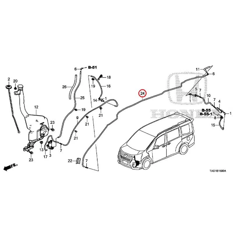 [NEW] JDM HONDA STEP WGN SPADA RP5 2020 Windshield Washer GENUINE OEM - Image 25