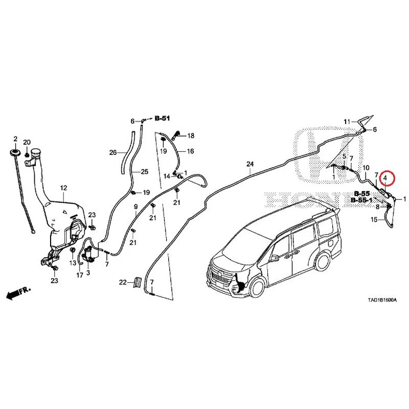 [NEW] JDM HONDA STEP WGN SPADA RP5 2020 Windshield Washer GENUINE OEM - Image 5