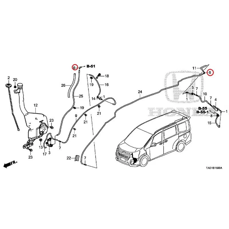 [NEW] JDM HONDA STEP WGN SPADA RP5 2020 Windshield Washer GENUINE OEM - Image 7