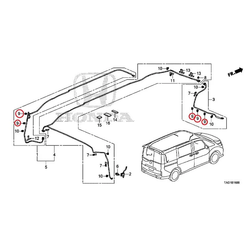 [NEW] JDM HONDA STEP WGN SPADA RP5 2020 Antenna GENUINE OEM - Image 11