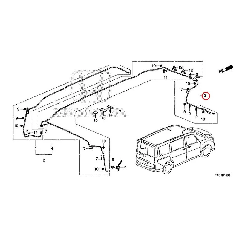 [NEW] JDM HONDA STEP WGN SPADA RP5 2020 Antenna GENUINE OEM - Image 5