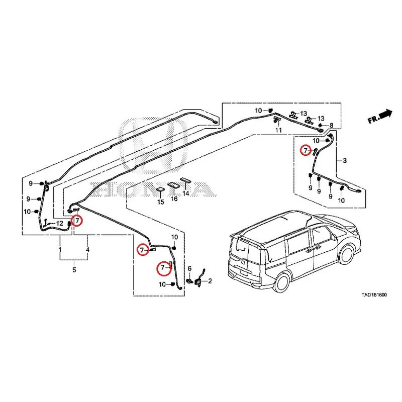 [NEW] JDM HONDA STEP WGN SPADA RP5 2020 Antenna GENUINE OEM - Image 9