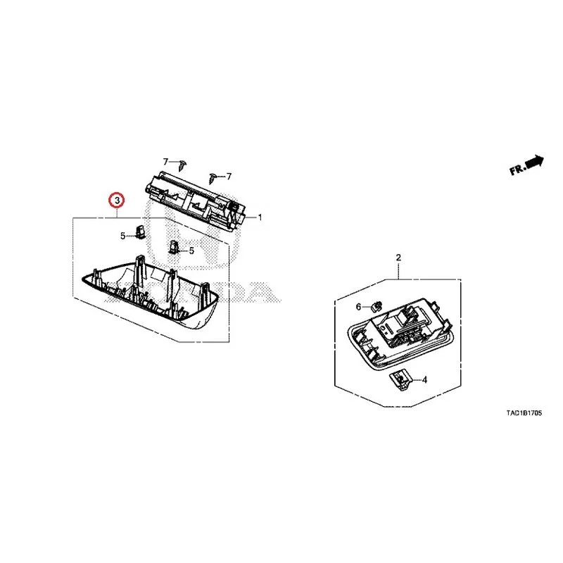 [NEW] JDM HONDA STEP WGN SPADA RP5 2020 Rear Air Conditioner Control GENUINE OEM - Image 3