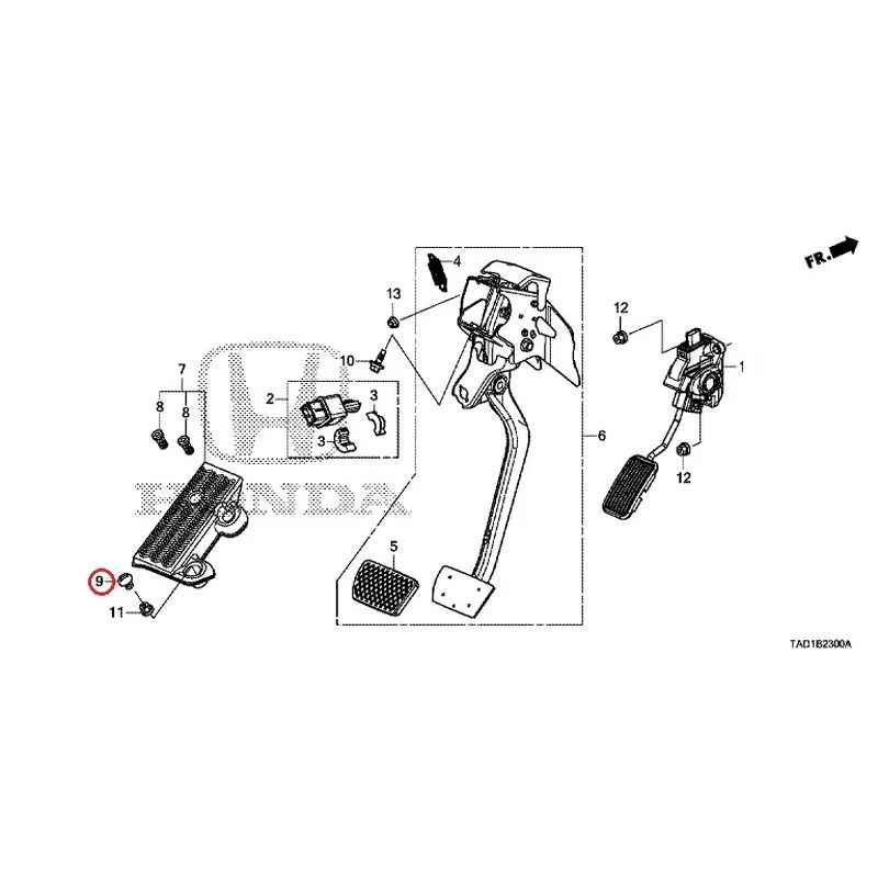 [NEW] JDM HONDA STEP WGN SPADA RP5 2020 Pedals GENUINE OEM - Image 10