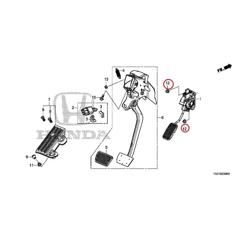 [NEW] JDM HONDA STEP WGN SPADA RP5 2020 Pedals GENUINE OEM - Image 13