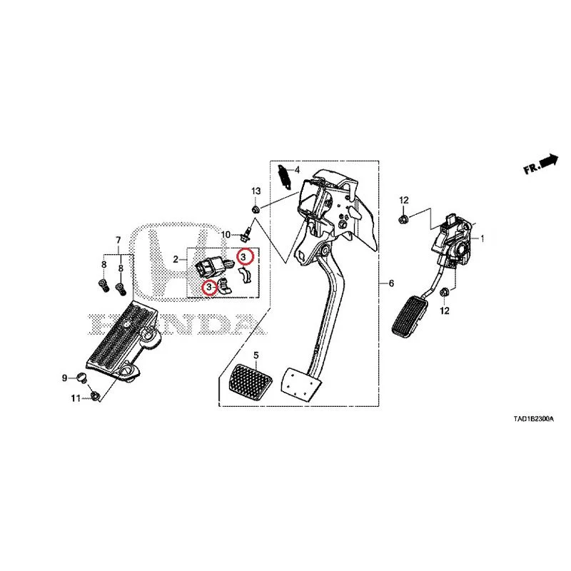 [NEW] JDM HONDA STEP WGN SPADA RP5 2020 Pedals GENUINE OEM - Image 4