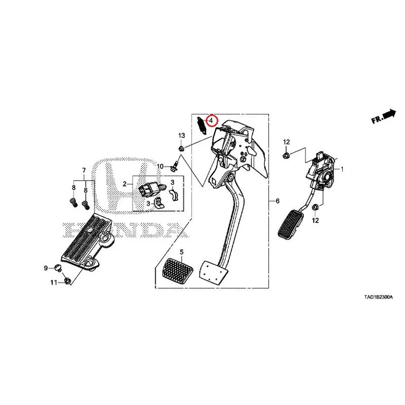 [NEW] JDM HONDA STEP WGN SPADA RP5 2020 Pedals GENUINE OEM - Image 5