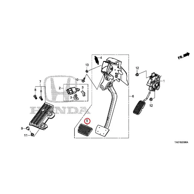 [NEW] JDM HONDA STEP WGN SPADA RP5 2020 Pedals GENUINE OEM - Image 6