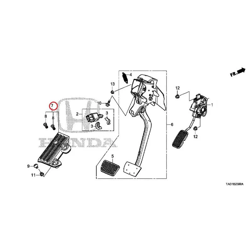 [NEW] JDM HONDA STEP WGN SPADA RP5 2020 Pedals GENUINE OEM - Image 8