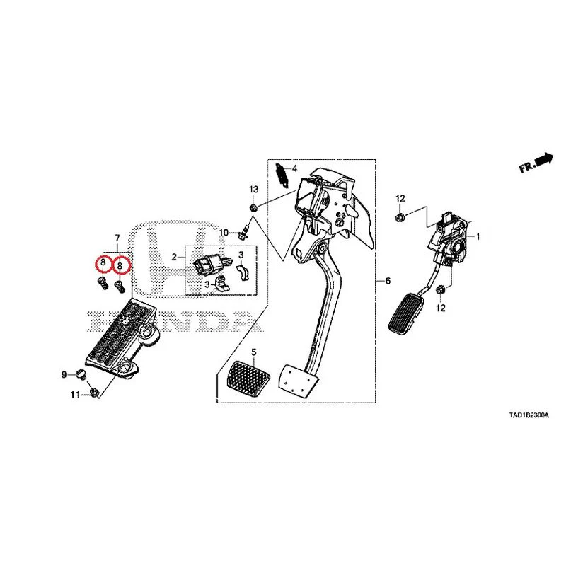 [NEW] JDM HONDA STEP WGN SPADA RP5 2020 Pedals GENUINE OEM - Image 9