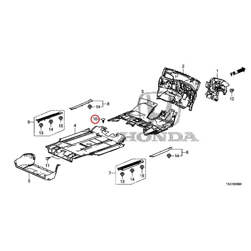 [NEW] JDM HONDA STEP WGN SPADA RP5 2020 Floor Mat GENUINE OEM - Image 12