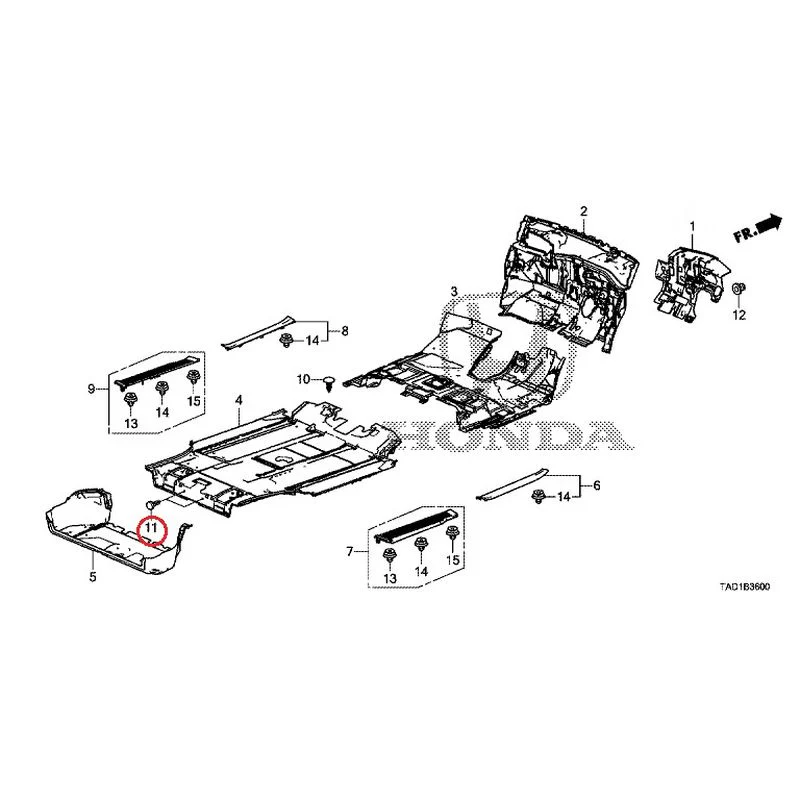 [NEW] JDM HONDA STEP WGN SPADA RP5 2020 Floor Mat GENUINE OEM - Image 13