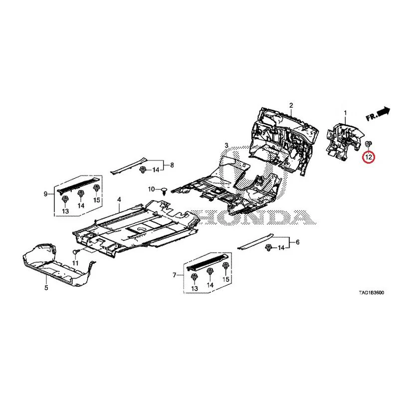 [NEW] JDM HONDA STEP WGN SPADA RP5 2020 Floor Mat GENUINE OEM - Image 14