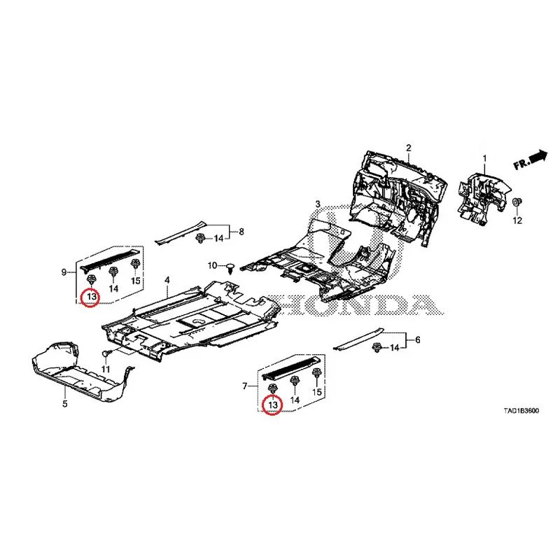 [NEW] JDM HONDA STEP WGN SPADA RP5 2020 Floor Mat GENUINE OEM - Image 15