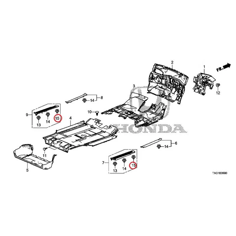 [NEW] JDM HONDA STEP WGN SPADA RP5 2020 Floor Mat GENUINE OEM - Image 17