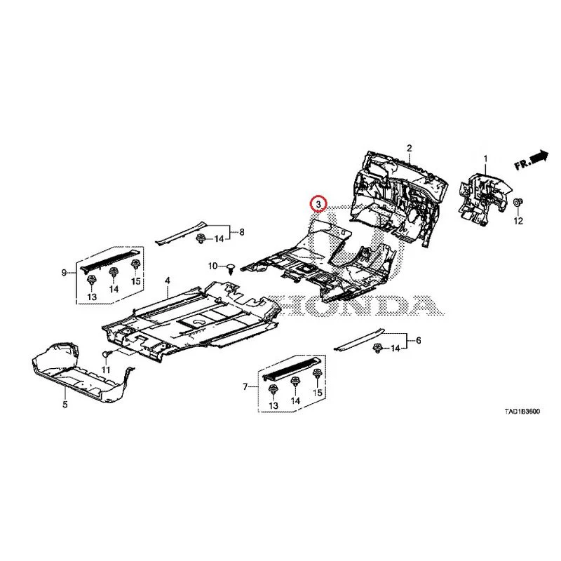 [NEW] JDM HONDA STEP WGN SPADA RP5 2020 Floor Mat GENUINE OEM - Image 4