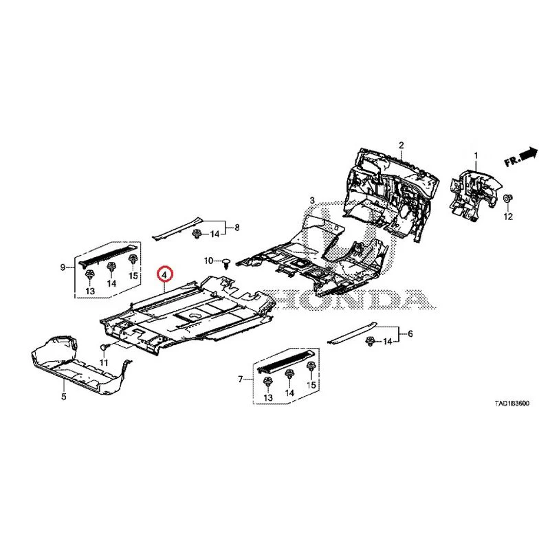 [NEW] JDM HONDA STEP WGN SPADA RP5 2020 Floor Mat GENUINE OEM - Image 6