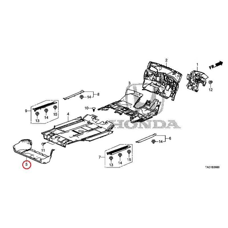 [NEW] JDM HONDA STEP WGN SPADA RP5 2020 Floor Mat GENUINE OEM - Image 7