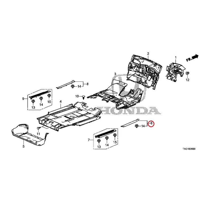 [NEW] JDM HONDA STEP WGN SPADA RP5 2020 Floor Mat GENUINE OEM - Image 8