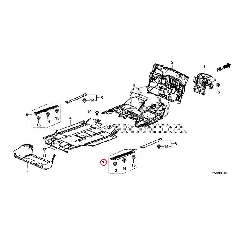 [NEW] JDM HONDA STEP WGN SPADA RP5 2020 Floor Mat GENUINE OEM - Image 9