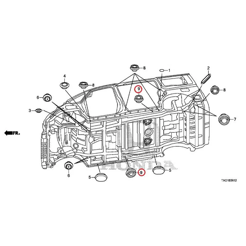 [NEW] JDM HONDA STEP WGN SPADA RP5 2020 Grommet (Lower) GENUINE OEM - Image 10