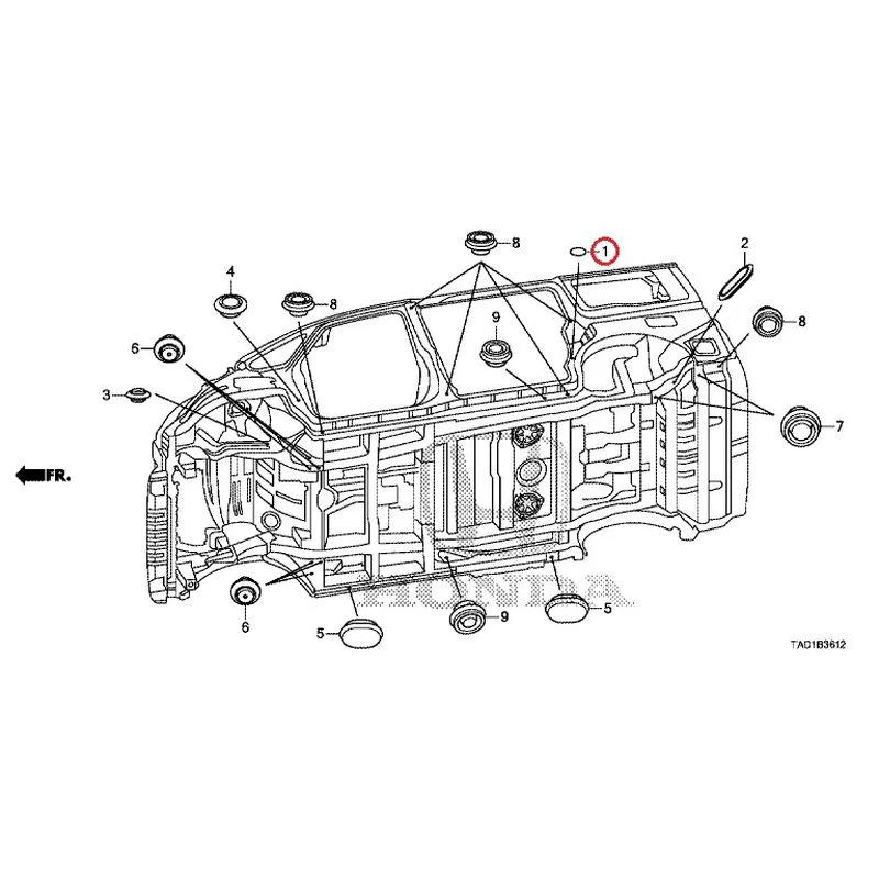 [NEW] JDM HONDA STEP WGN SPADA RP5 2020 Grommet (Lower) GENUINE OEM - Image 2