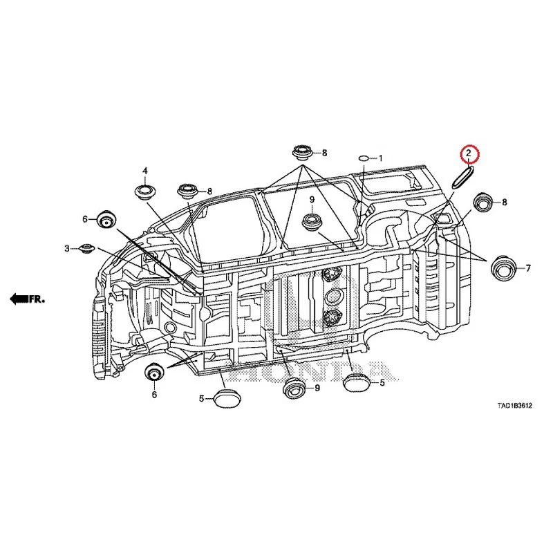 [NEW] JDM HONDA STEP WGN SPADA RP5 2020 Grommet (Lower) GENUINE OEM - Image 3
