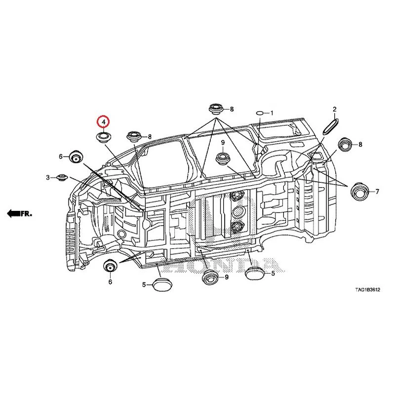 [NEW] JDM HONDA STEP WGN SPADA RP5 2020 Grommet (Lower) GENUINE OEM - Image 5