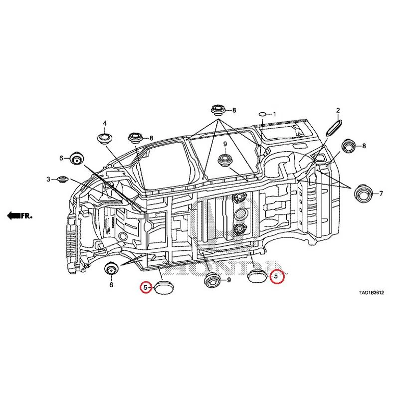 [NEW] JDM HONDA STEP WGN SPADA RP5 2020 Grommet (Lower) GENUINE OEM - Image 6